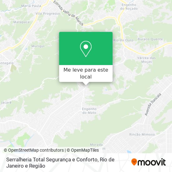 Serralheria Total Segurança e Conforto mapa