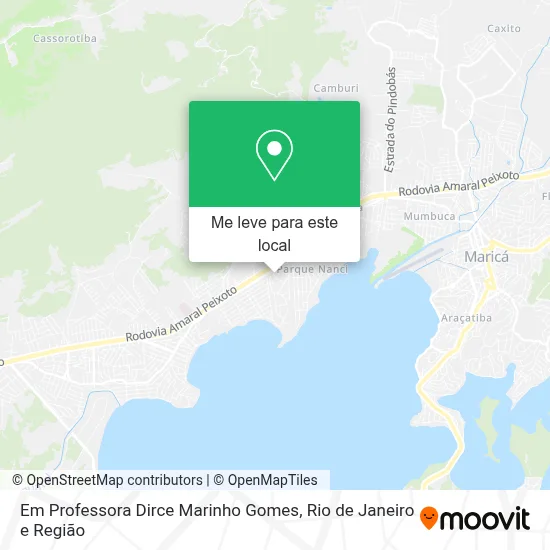 Em Professora Dirce Marinho Gomes mapa