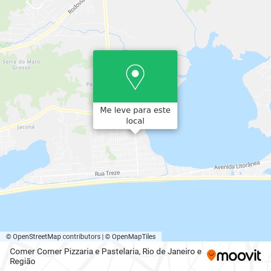 Comer Comer Pizzaria e Pastelaria mapa