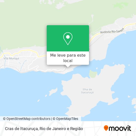 Cras de Itacuruça mapa