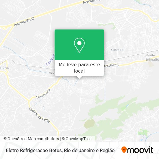 Eletro Refrigeracao Betus mapa