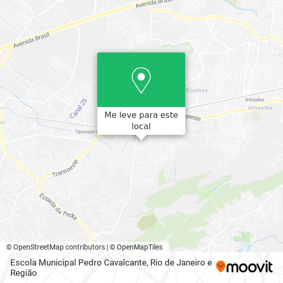 Escola Municipal Pedro Cavalcante mapa