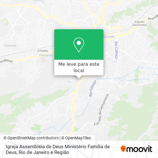 Igreja Assembléia de Deus Ministério Família de Deus mapa