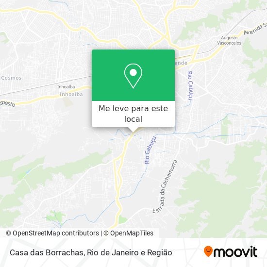 Casa das Borrachas mapa