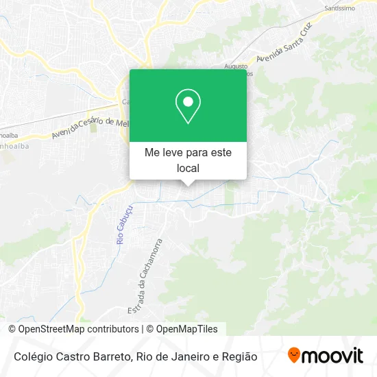 Colégio Castro Barreto mapa