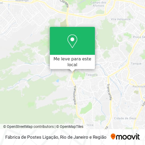 Fábrica de Postes Ligação mapa