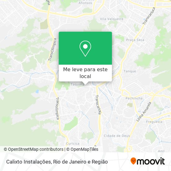 Calixto Instalações mapa