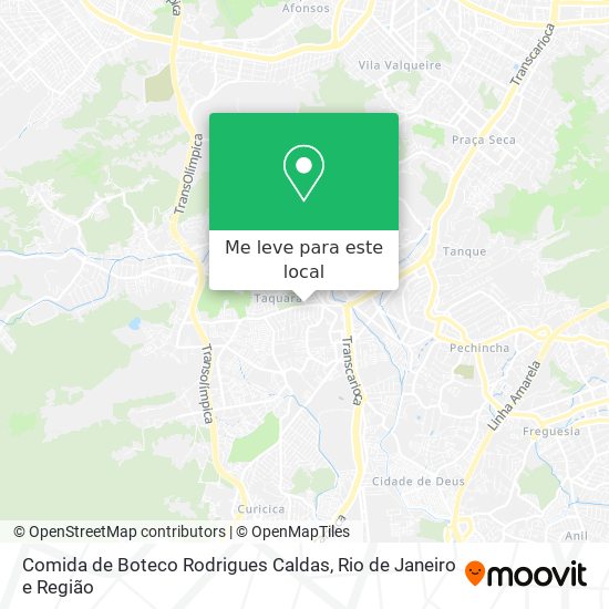 Comida de Boteco Rodrigues Caldas mapa