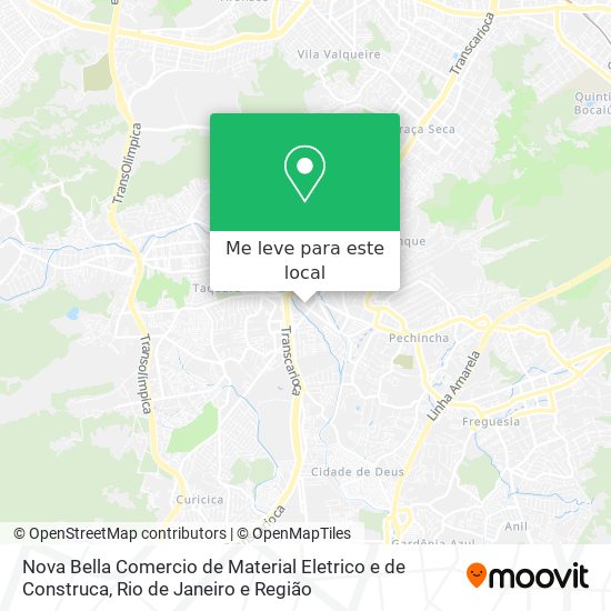 Nova Bella Comercio de Material Eletrico e de Construca mapa