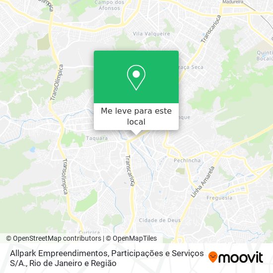 Allpark Empreendimentos, Participações e Serviços S / A. mapa