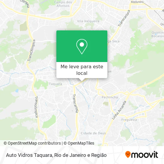 Auto Vidros Taquara mapa