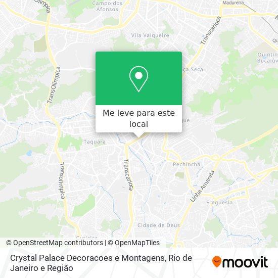 Crystal Palace Decoracoes e Montagens mapa