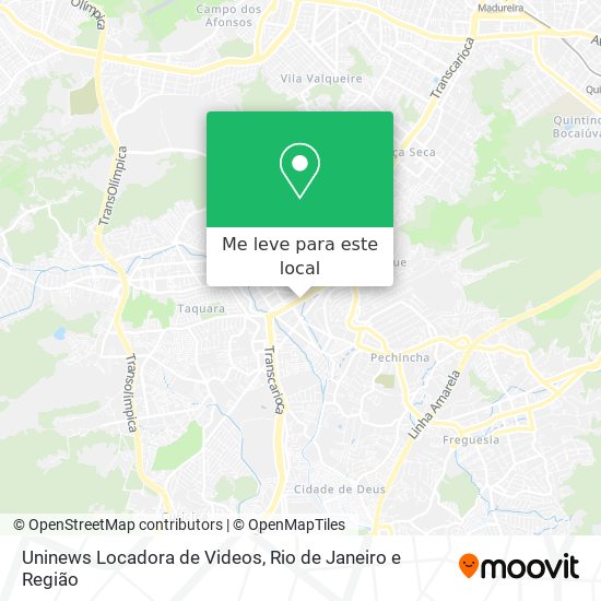 Uninews Locadora de Videos mapa