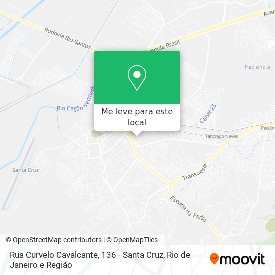 Rua Curvelo Cavalcante, 136 - Santa Cruz mapa