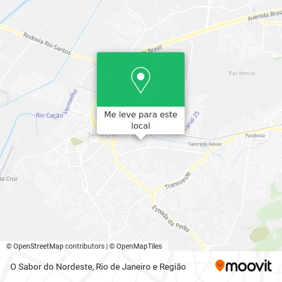 O Sabor do Nordeste mapa