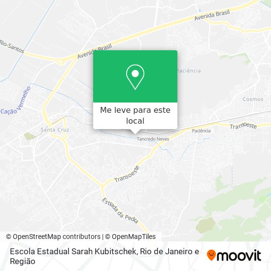 Escola Estadual Sarah Kubitschek mapa