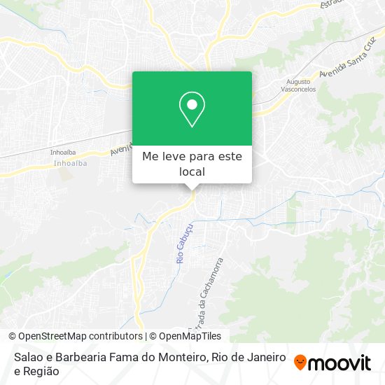 Salao e Barbearia Fama do Monteiro mapa