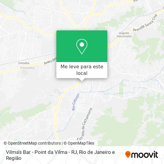 Vilma's Bar - Point da Vilma - RJ mapa