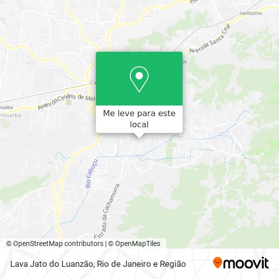 Lava Jato do Luanzão mapa