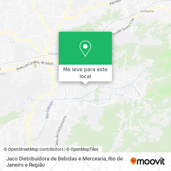 Jaco Distribuidora de Bebidas e Mercearia mapa