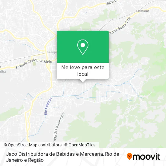 Jaco Distribuidora de Bebidas e Mercearia mapa