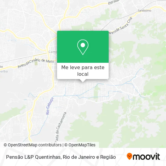 Pensão L&P Quentinhas mapa