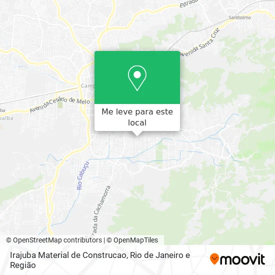 Irajuba Material de Construcao mapa