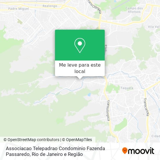 Associacao Telepadrao Condominio Fazenda Passaredo mapa
