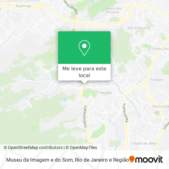 Museu da Imagem e do Som mapa
