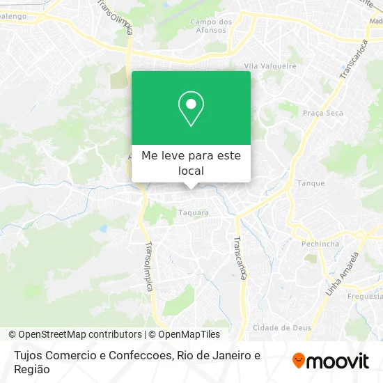 Tujos Comercio e Confeccoes mapa