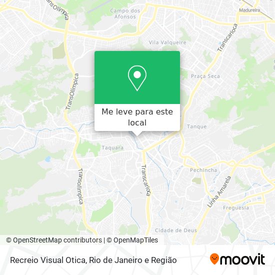 Recreio Visual Otica mapa