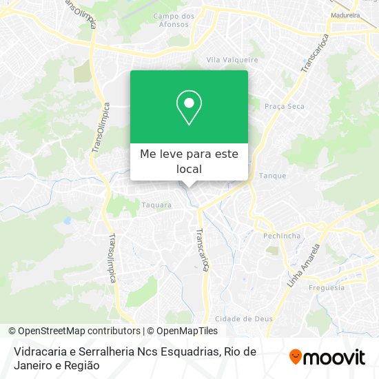 Vidracaria e Serralheria Ncs Esquadrias mapa