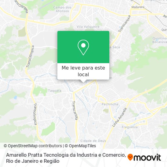 Amarello Pratta Tecnologia da Industria e Comercio mapa