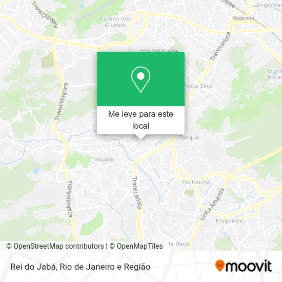 Rei do Jabá mapa