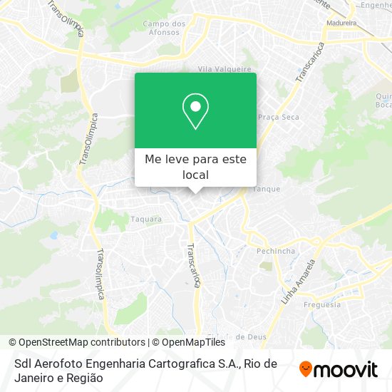 Sdl Aerofoto Engenharia Cartografica S.A. mapa