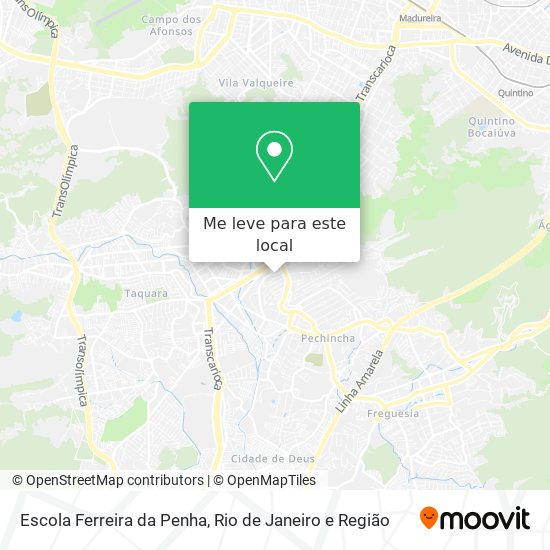 Escola Ferreira da Penha mapa
