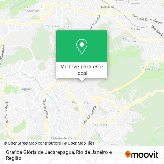 Gráfica Glória de Jacarepaguá mapa