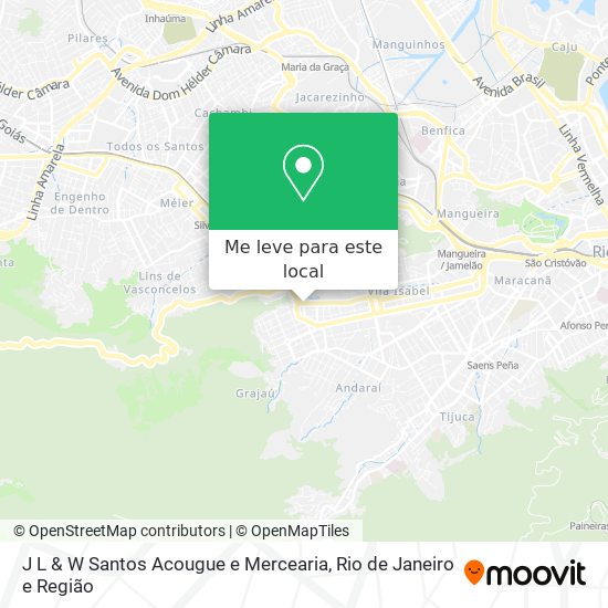 J L & W Santos Acougue e Mercearia mapa