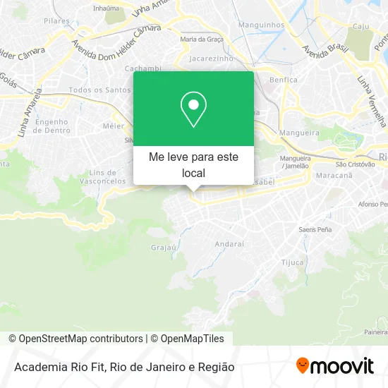Academia Rio Fit mapa