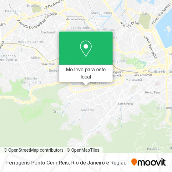 Ferragens Ponto Cem Reis mapa