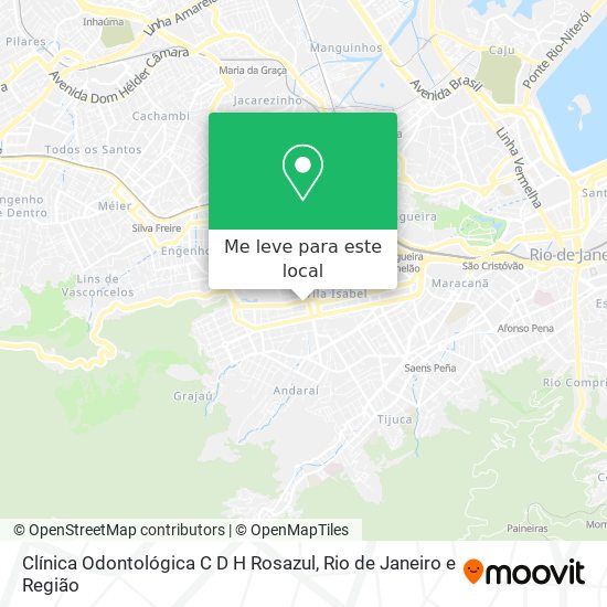 Clínica Odontológica C D H Rosazul mapa