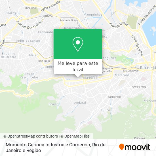 Momento Carioca Industria e Comercio mapa