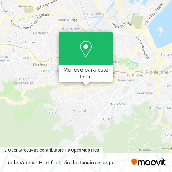 Rede Varejão Hortifruit mapa