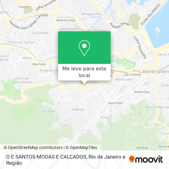 O E SANTOS MODAS E CALCADOS mapa