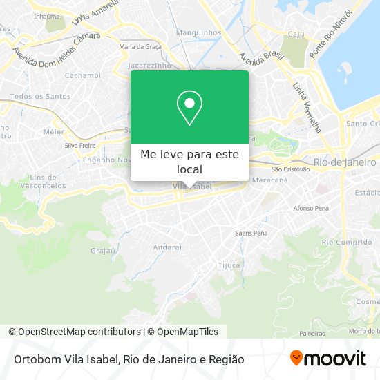 Ortobom Vila Isabel mapa