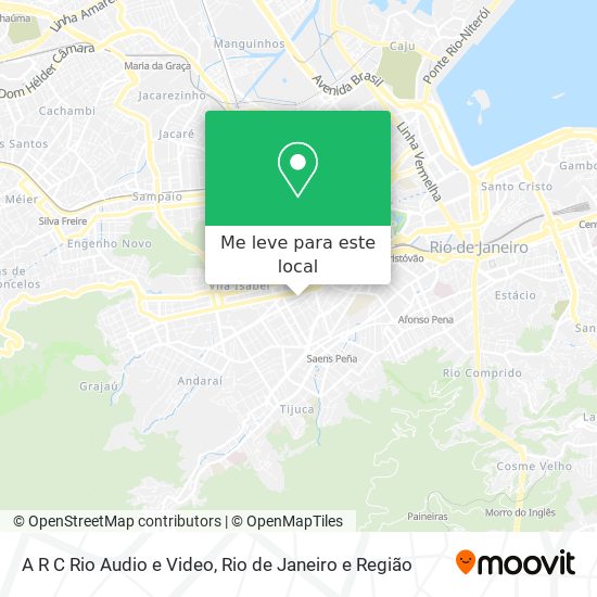 A R C Rio Audio e Video mapa