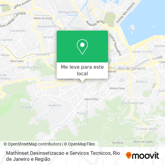 Mathinset Desinsetizacao e Servicos Tecnicos mapa