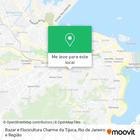 Bazar e Floricultura Charme da Tijuca mapa