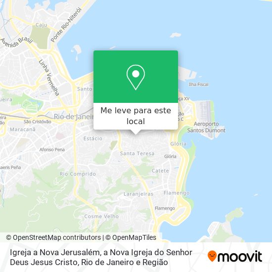 Igreja a Nova Jerusalém, a Nova Igreja do Senhor Deus Jesus Cristo mapa