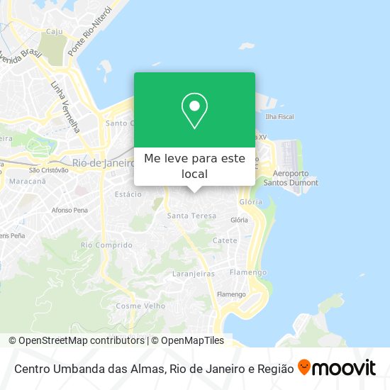 Centro Umbanda das Almas mapa